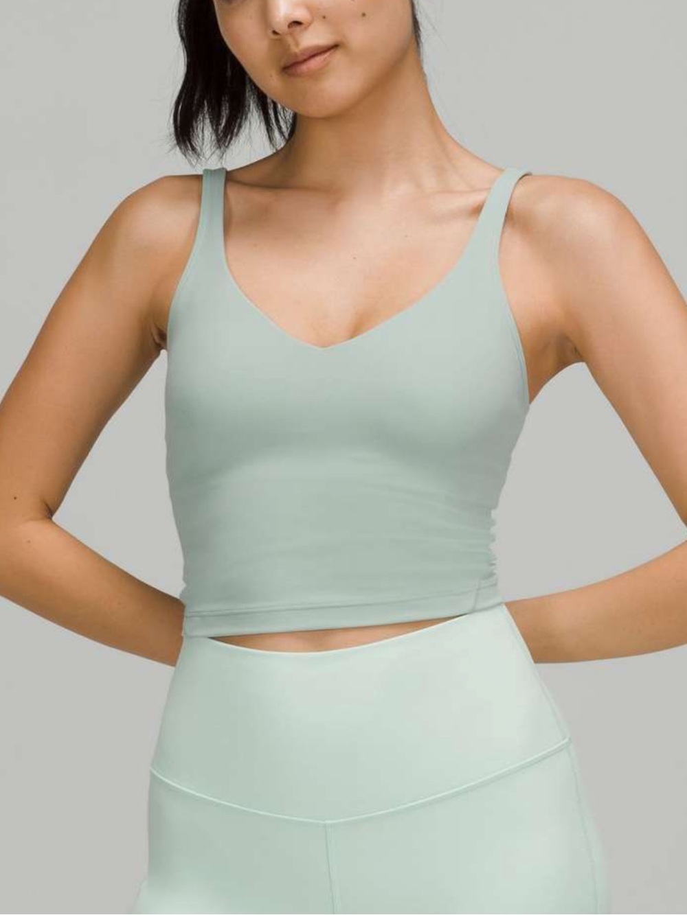Lululemon Align cropped tank silvery teal